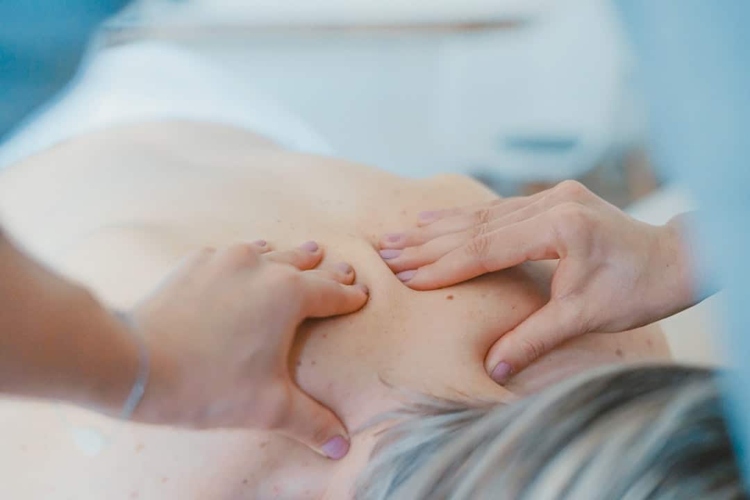medical massage on a chiropractic patient